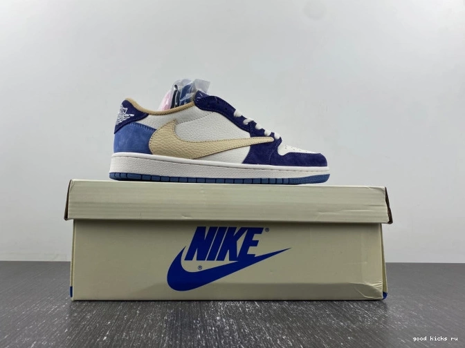 AIR 1 SCOTT X TRAVIS JORDAN DM7866-808 CUSTOM 0714